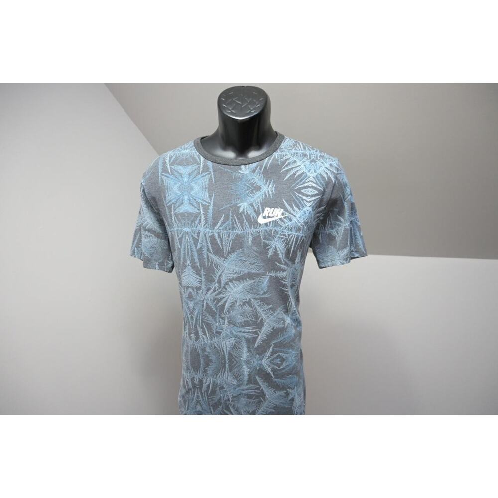 Nike Running Gym Shirt Dri Fit Floral Short Sleeve‎ Athletic Cut Tee Mens Large